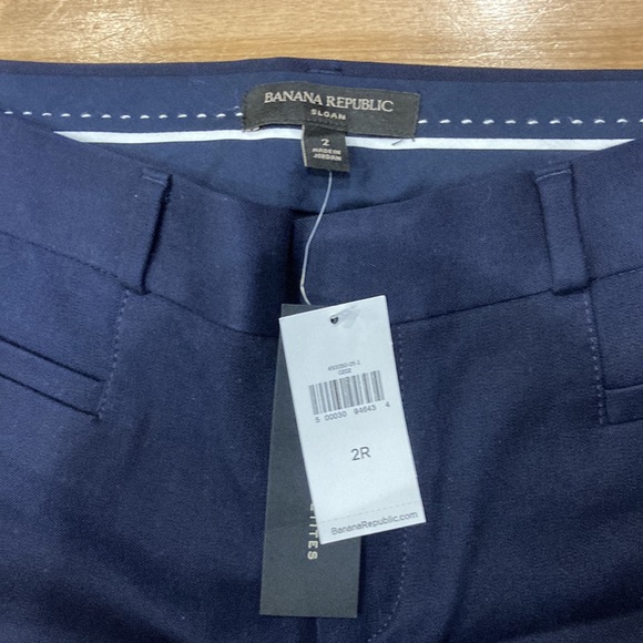 NWT navy Banana Republic dress pants - Picture 2 of 3
